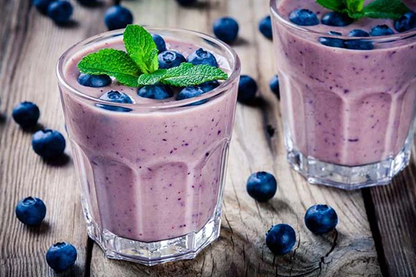 Blueberry smoothies